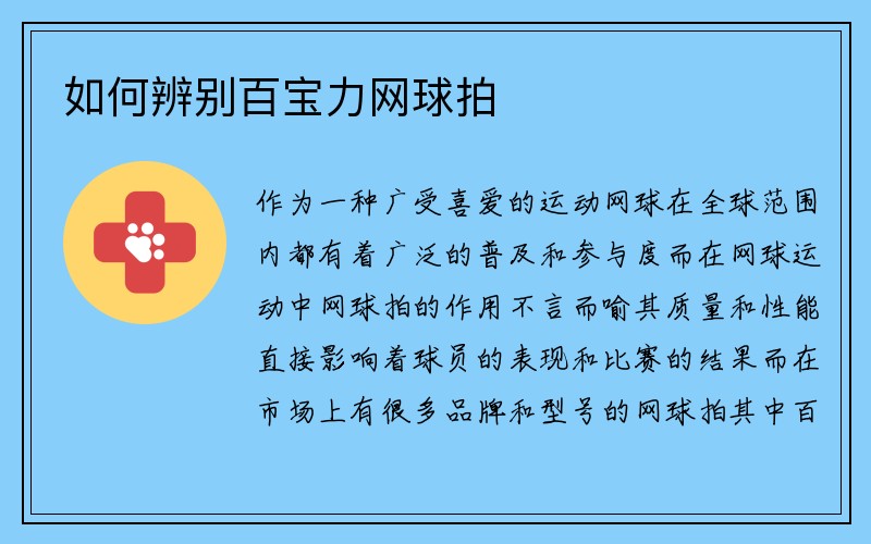 如何辨别百宝力网球拍